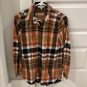 Madewell Multicolor Plaid Button Down Shirt